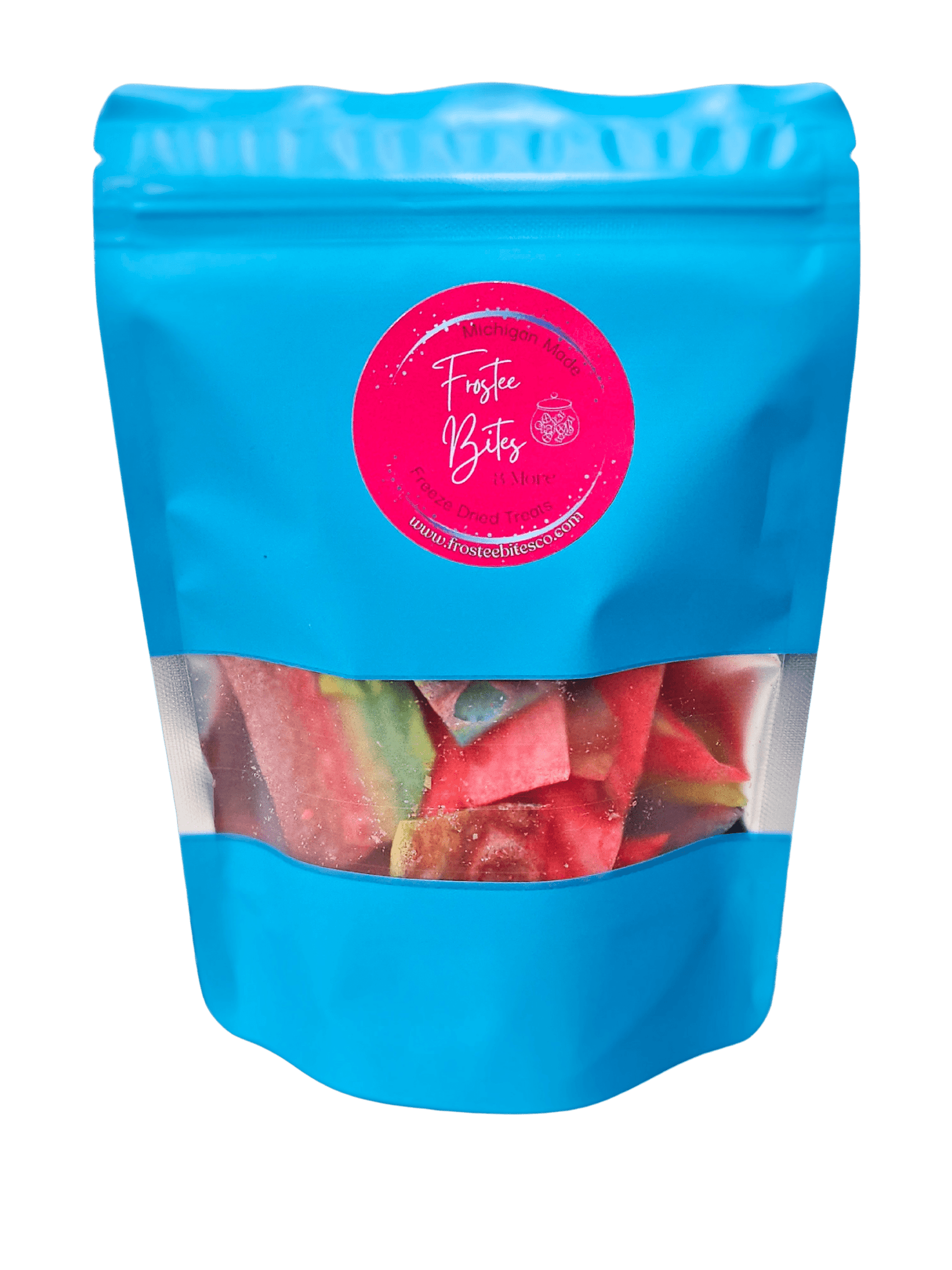 Frostee Bites freeze-dried candy 2oz bag of Fruit Roll Ups