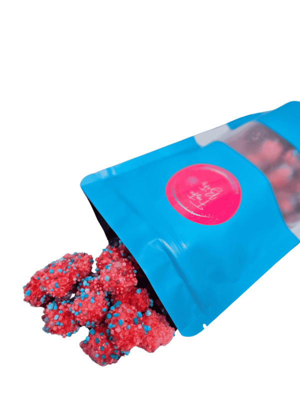 Frostee Bites freeze-dried Berry Nerd Clusters opened bag