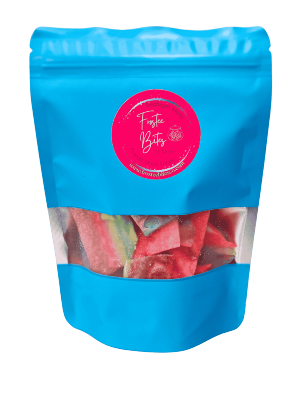 Frostee Bites 2oz bag of freeze-dried Fruit Roll-ups