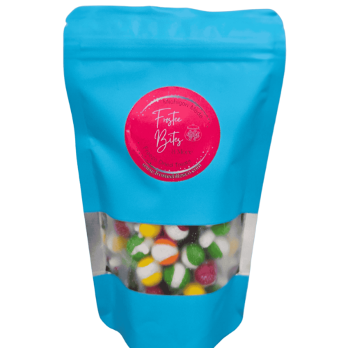 Frostee Bites 4oz bag of freeze-dried Skittles